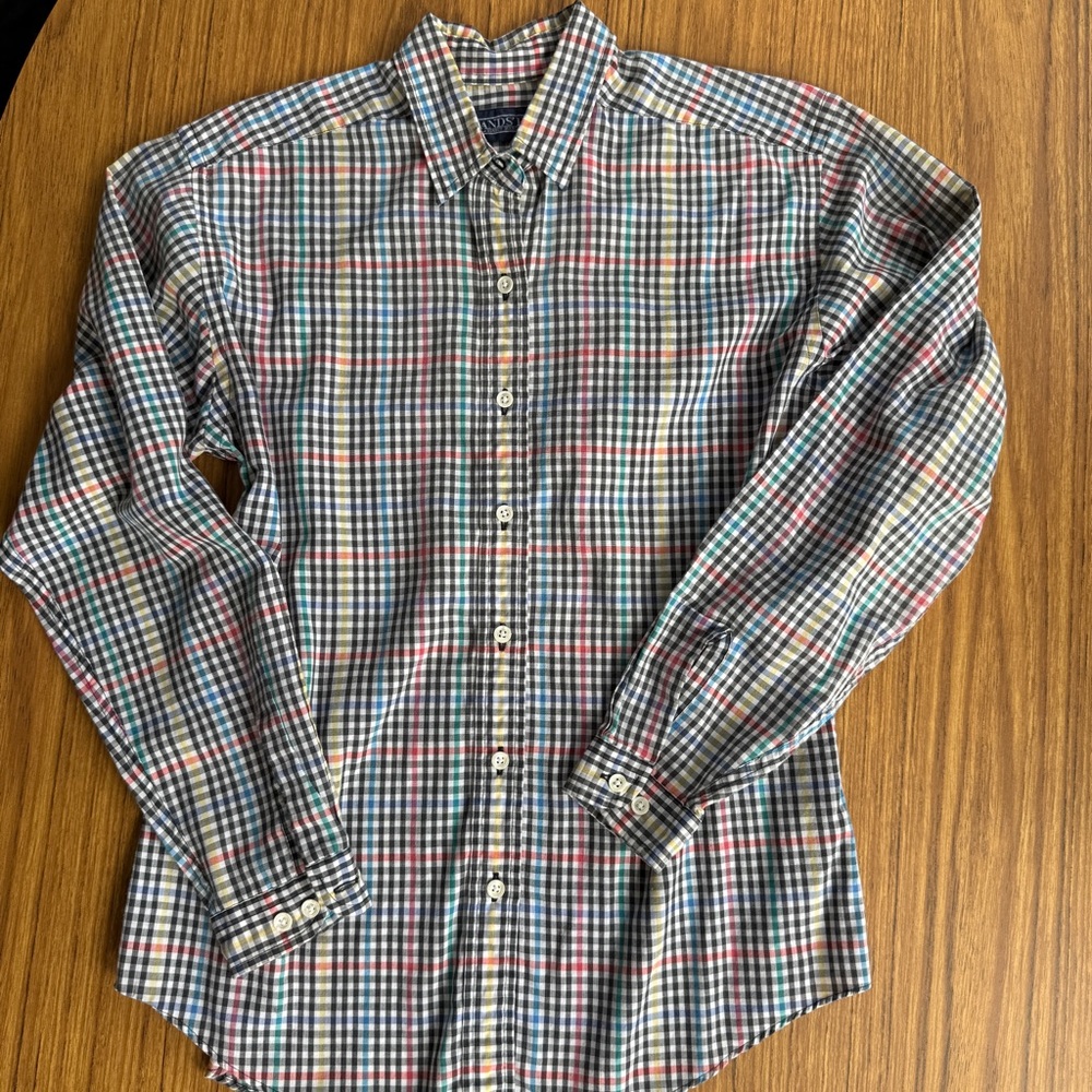 Vintage Lands’ End Button Up Shirt Women’s 4 - Picture 1 of 4